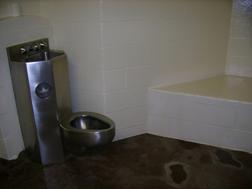 This is a picture of an empty cell in the jail up town