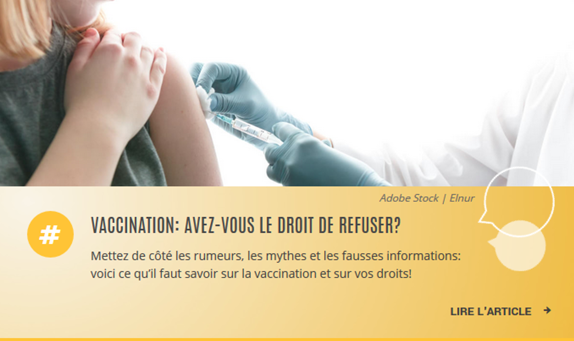 Figure 4: Information on the Vaccine Process