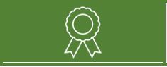 The ribbon icon represents best practices put in place by other similar federal programs. Those best practices were informed through the environmental scan. 