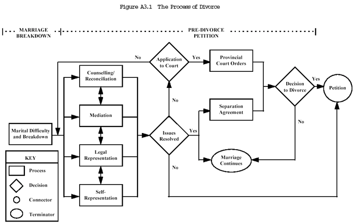 Figure A3.1 The Process of Divorce