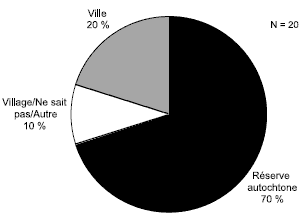 Schéma 4.6 - Endroit où le jeune a passé la majeure partie de son temps au cours des deux années précédant son incarcération actuelle