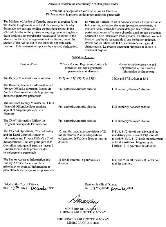 Ordonnance de d&eacute;l&eacute;gation de pouvoirs